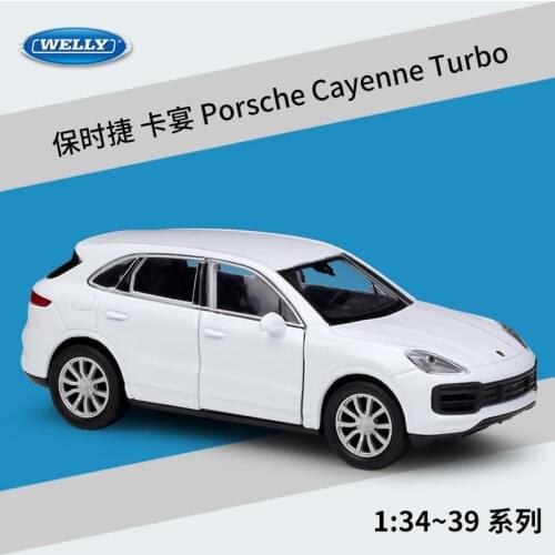 WELLY 1:36 PorscheS Cayenne Turbo Alloy Pull back Toys Car Model Vehicles