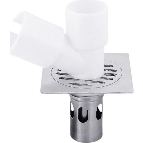 WETIPS Stainless Steel Floor Drain Filter for Bathroom Odor-proof Drainer Bathroom Shower Drain Cover Washing Machine Drains