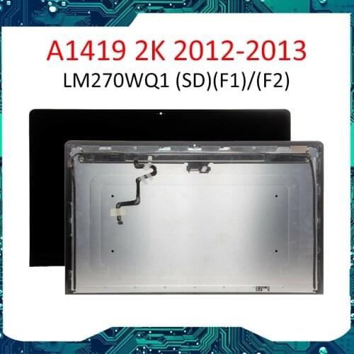 100% Brand New A1419 LCD Screen for iMac 27' A1419 LCD Display Screen LM270WQ1(SD)(F1)/(F2) Late 2012 2013 661-7169 661-7885