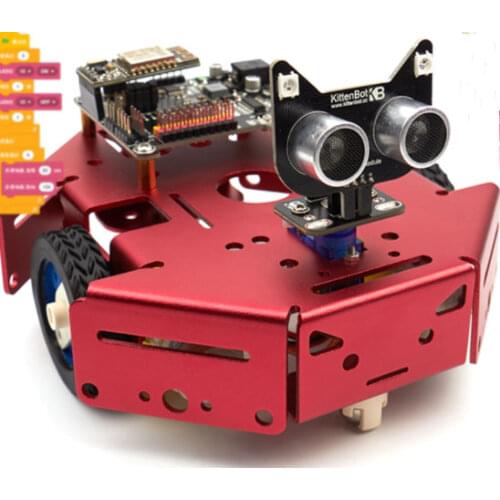15*14*7 cm Kittenbot Drawing Obstacle Avoidance Graphic Programming DIY Creative Robot Kits for Childrens Educational Toys