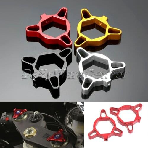 2Pcs 22mm Motorcycle CNC Aluminum Fork Preload Adjusters For Honda CBR600RR 1000RR Kawasaki Z1000 ZXR400 Ducati 1198 1098 848