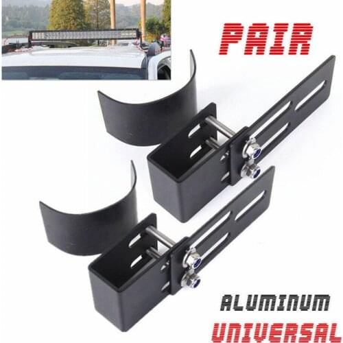 2pcs Car Rack Bull Bar Bumper Clamp Accessories LED Work Light Bar Mount Bracket