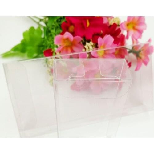 50pcs 2.5x6x8 Pvc Box Clear Transparent Plastic Boxes Storage Jewelry Gift Box Wed/Christmas/Candy/Party For Gift Packing Boxes