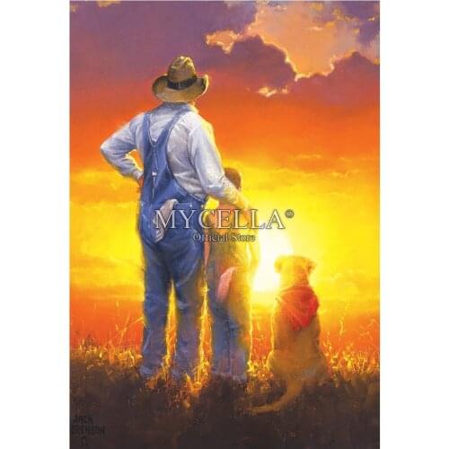5D Diy Diamond Painting Cross Stitch Diamond Embroidery Farm Cowboys Fathers Day Crafts Mosaic Christmas gifts Wall Stickers