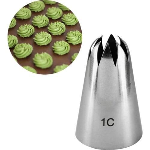 Drop Flower Tips 1C# Decorating Nozzle Icing Tube Pastry Tips Fondant Cake Decorating Sugarcraft Tools Bakeware
