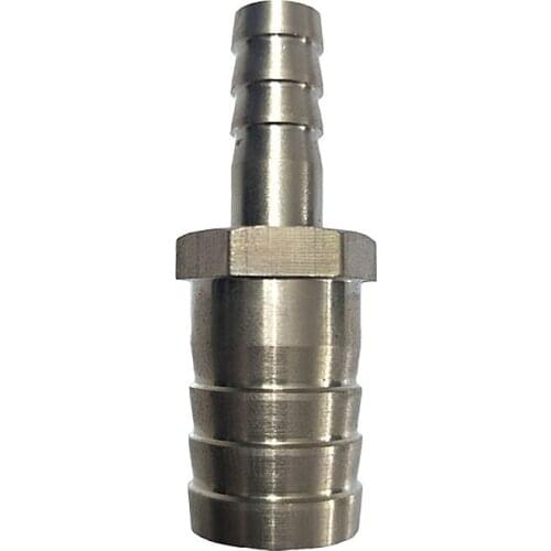 6mm 8mm 10mm 12mm 14mm 16mm 20mm 2 Two Way Straight Hose Barb 304 Stainless Steeel Barbed Pipe Fitting Reducer Connector