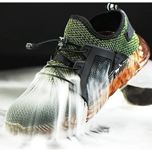 Breathable Steel Toe Cap Safety Shoes for Women Men Lightweight Work Sneakers for Construction Industrial Running Sport Trainers