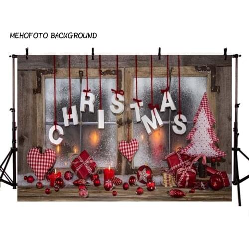 Photography Backdrops Christmas Background Fireplace Tree Winter Snow Window Interior Baby Birthday Background For Photo Studio