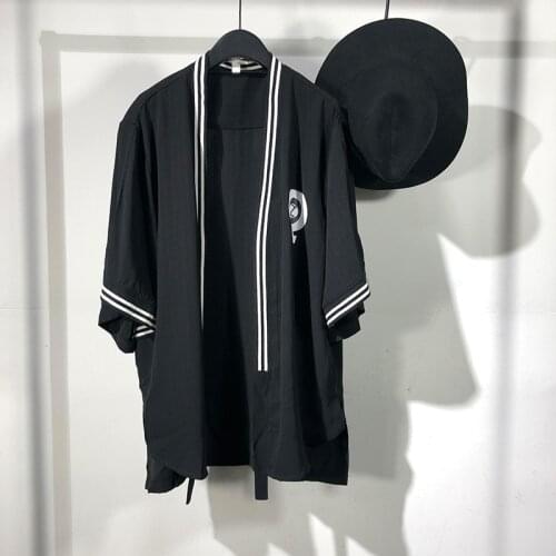 Owen seak Men T Shirt Mens Clothing Hip Hop Tops Tees High Street Autumn Japanese Male Streetwear Black T Shirt