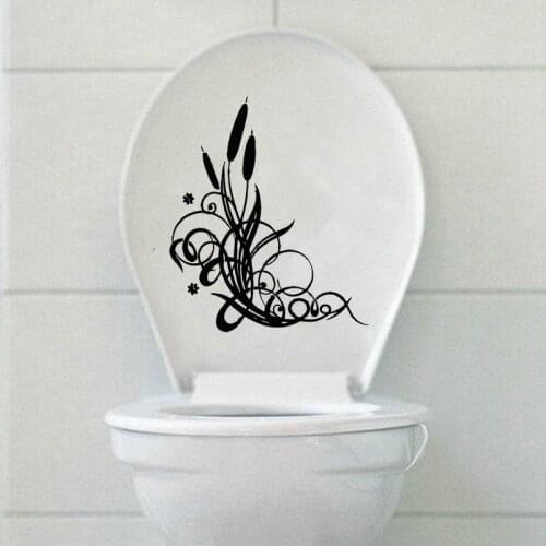 Bulrush Cane Grass Fashion Home Decor Wall Sticker Toilet Decal Vinyl 6WS0305