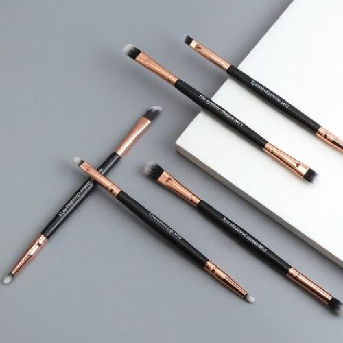 5pcs/set Makeup Brushes Portable Eye Shadow Eyeliner Eyelash Eyebrow Brushes Contour Concealer Eyeshadow Makeup Brushes