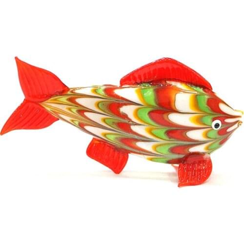 Murano Glass Tropical Fish Miniature Figurines Aquarium Xmas Decor Cute Vivid Sea Animals Ornaments Holiday Party Gifts For Kids