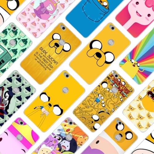 MLLSE cartoon adventure time Fashion Hard Case Cover for Huawei NOVA 3 3i 4 Honor V20 8X 8A 7A Pro 7X 7C 7S 8 9 10 Lite Play Hot