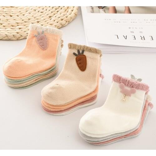 1 pair Baby Socks Boys Girls Cartoon Accessories Decorative Socks Cotton Kids Socks Soft Newborn Socks Clothes Accessories