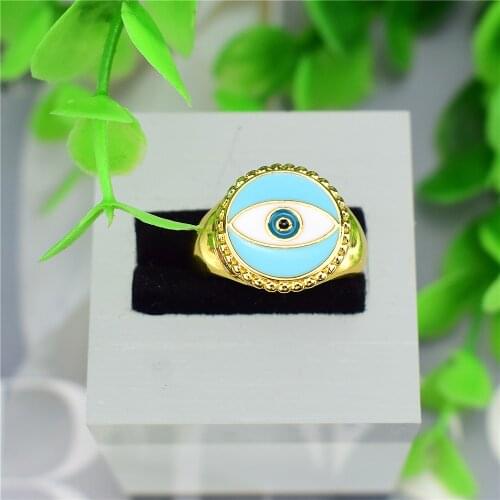 2021 new wax drop eye ring European and American crossborder adjustable drop wax ring factory direct sales