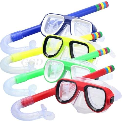 Swimming Goggles Masks Swim Scuba Child PVC Swimming Diving Kids Goggles Mask & Snorkel Set Underwater Diving Accessories