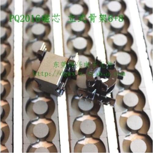 PQ2016 core with vertical skeleton 6+8 bakelite skeleton set Transformer core PC40 ferrite core