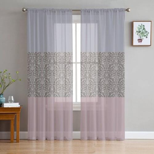 Youth Bedroom Sheer Curtains Pattern Simple Kitchen Study Curtains Living Room Holiday Decor Tulle Curtains