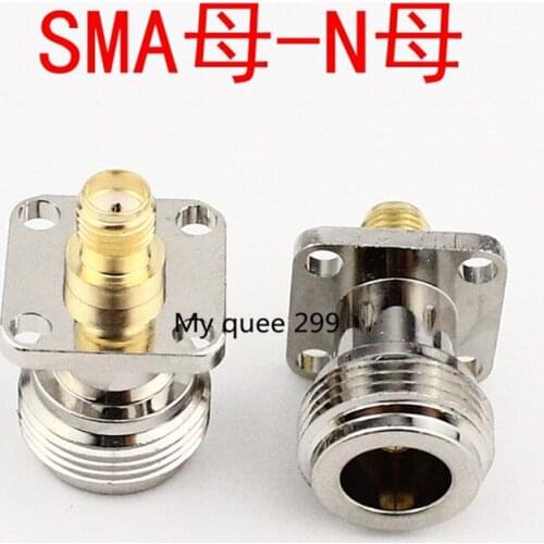 Rf adapter N/SMA-KKF SMA female head with four orifice flanged flange plates 17.5*17.5