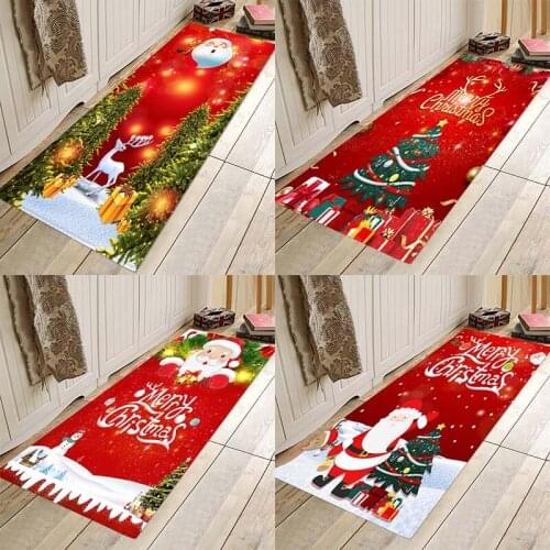 Christmas mat ,Christmas holiday mat, Christmas party mat, home flannel Anti-Slip absorbent soft mat