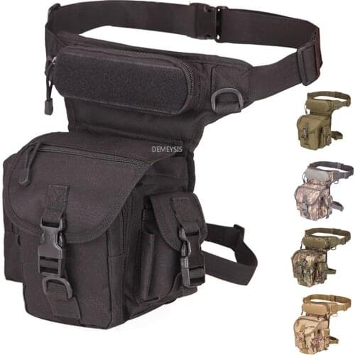 Tactical Drop Leg Bag Outdoor Tactical Military Leg Pack Waist Bag Pouch for Camping Hiking Travel Hunting Molle Bag