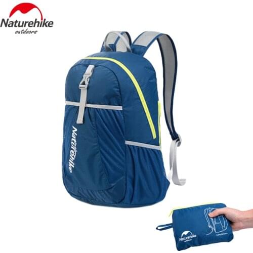 Naturehike Outdoor Folding Backpack 22L Hiking Bag Unisex Ultralight Portable Backpack Waterproof Soft Climbing Travel Bags