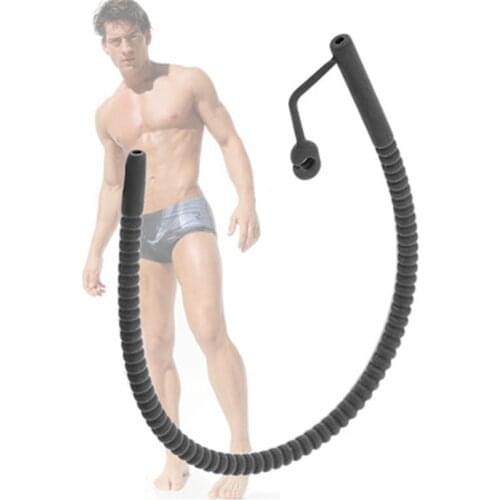 Male masturbation urethra with threaded silicone lengthened horse eye to stimulate the hollow urethra plug plug plug expansion