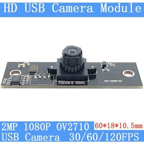 Surveillance 2MP OV2710 Full HD 1080P OTG Webcam UVC Plug Play MJPEG 30FPS/60FPS/120FPS USB Camera Module for Android Windows