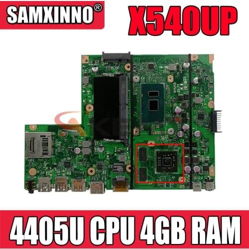 X540UP notebook mainboard with 4405u CPU 4GB RAM PM For Asus X540U X540UP F540U R540U A540U laptop motherboard tested full 100