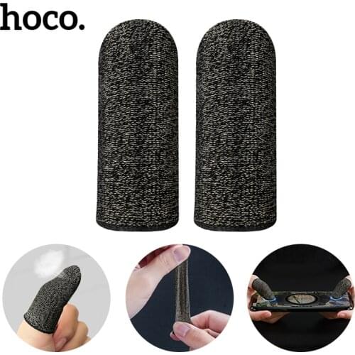 Hoco 1 Pair High Quality Finger Cover Breathable Game Controller Finger Sleeve For Mobile Game Screen Smooth Press Gaming Gloves