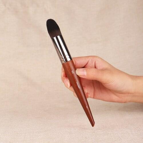 1 pc #100 Precision Foundation Makeup brush small pointed head Liquid BB cream Natural wood Beauty Make up brushes