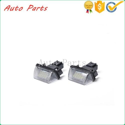 2pcs LED xenon white rear light license plate light 6340A3 for Peugeot Citroen 206 207 306 307 308 406 407 5008 Citroen C3 C5