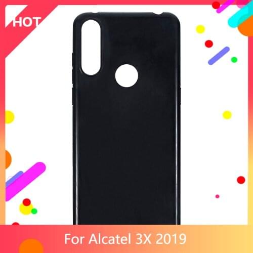 3X 2019 Case Matte Soft Silicone TPU Back Cover For Alcatel 3X 2019 Phone Case Slim shockproof