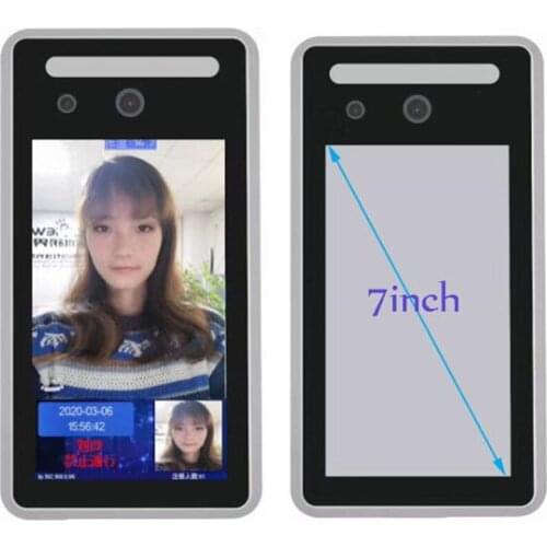 AI Thermal Camera Face Recognition Body Temperature Detect Monitoring Camera Voice Alarm Facial Access Control Time Attendance