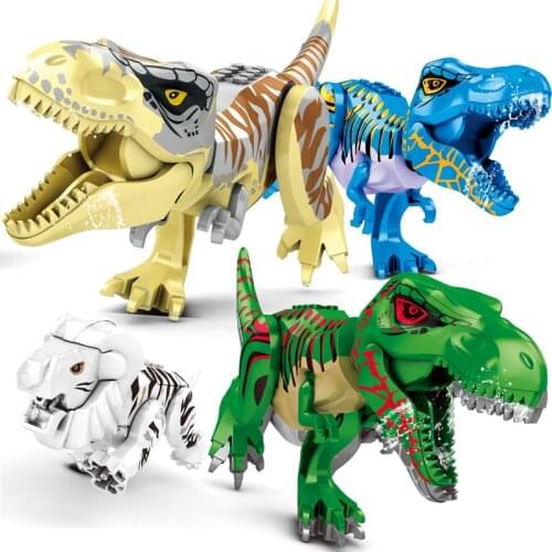 Big Size Dinosaur World Triceratops Tyrannosaurus Assembled Building Blocks Toy Boy Animal Model Bricks Toy for Child Gifts