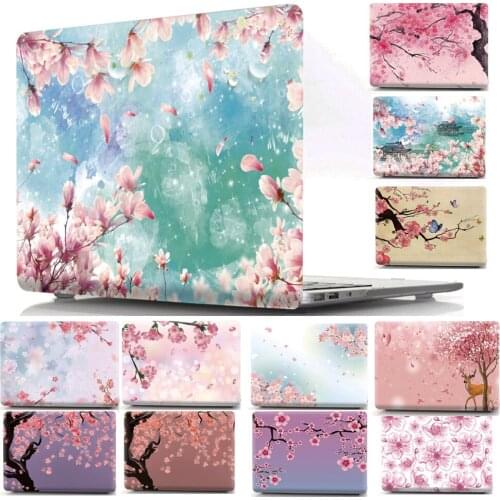 Sakura Printed Case Cover for Apple MacBook Air 11 13 Pro Retina 12 13 15 16 Protective Shell for Mac 11.6 12 13.3 15.4 16