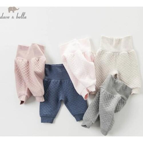 DB4222 davebella autumn baby pants basic trousers
