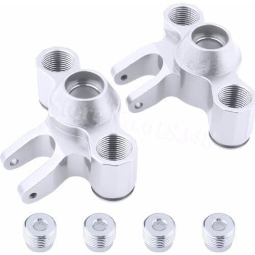 For RC 1/10 T-Maxx 3.3 Aluminum Axle Carriers Steering Knuckles Left / Right Hop-Up 5334