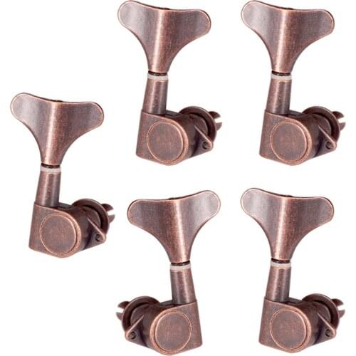 Guitar String Buttons Tuners Acoustic Electric Guitar Parts 1L4R Red Bronze