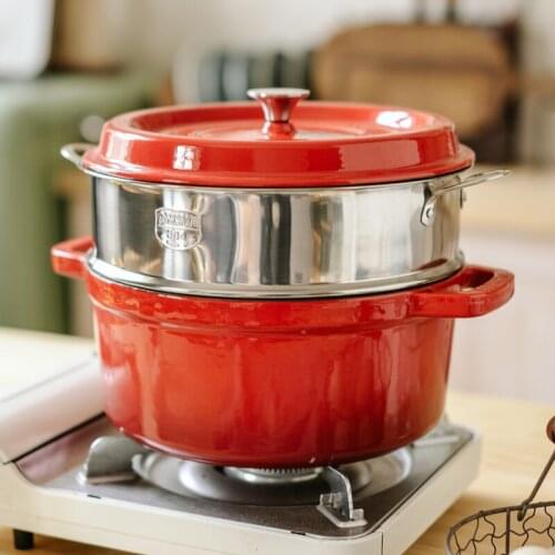 Dutch Oven casserole pot cookware Enameled Non Stick 24 cm Made In TURKEY 2020 HIGH QUALITY