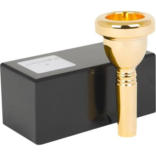 Mounchain Tr-03 12.7mm Bach Tenor Trombone 5g Mouthpiece Brass + Lacquered Gold Trumpet Accessories thrombone