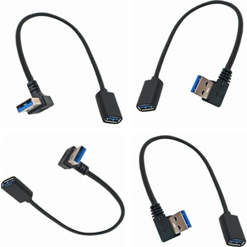 USB 3.0 Male to Female USB Cable 0.3m Super Speed Male to Female Extender Cable Extension Wire Cord for Computer laptop PC
