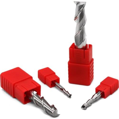 1pc 2 Blade HRC60 Diameter 1MM-12MM Standard Endmills Aluminum Milling Cutter Tungsten Steel CNC Machine End Mills For Aluminum