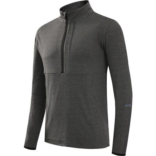 Zip Reflective Running Jacket Men Gym Sport Hoodies Training Fitness Bodybuilding Sweatshirt Male Hooded Sportswear 3XL