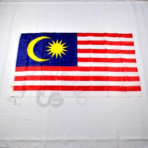 Malaysia 90*150cm Malaysian malayan flag Banner 3x5 Foot national flag for meet,Parade,party.Hanging,decoration
