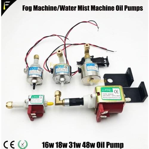 Full Series 16w18w31w48w Oil Pump Suit for 400w Fog Machine 900w1200w Smoke Machine 1500w Fogger Device 3000w Fog Snow Machine