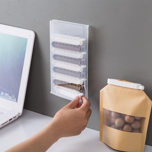 Hanging Wall Clips Portable Food Snack Seal Clamp Sealing Bag Clips Eco-Friendly Kitchen Gadgets Home Storage Organization Tools