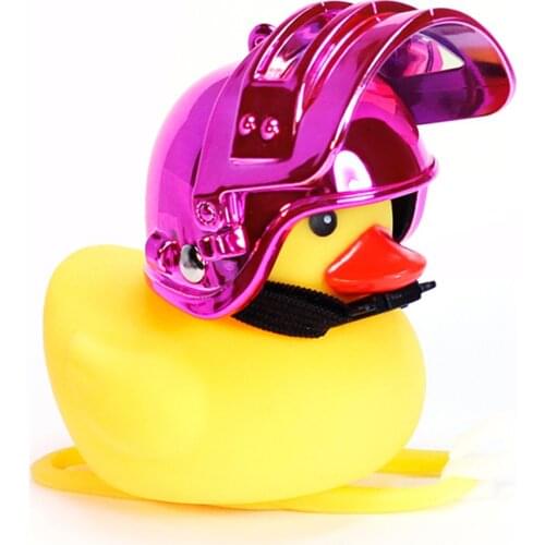 2021 New Cute Car Decoration Duck Helmet Doll Auto Center Console Side View Mirror Ornaments Car Interior Decoration Accessories