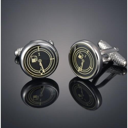New black car oil watch Cufflinks French long sleeve shirt sleeve nail shirt accessories Cufflinks