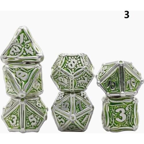 New Polyhedral RPG Dice Playing Dobbelstenen Metal DND Dice Set Dobbel Game Dobbelspel kostki do gry Dadi D20